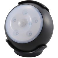 オーム電機 LEDセンサーライト 人感・明暗センサー ブラック LS-B15-K（直送品）