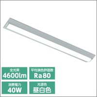 オーム電機 LEDベースライト 40W 4600lm 昼白色 LT-B4000C2-N（直送品）