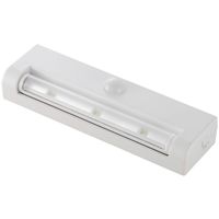 オーム電機 LEDセンサーライト 電池式 ホワイト NIT-L033M-W