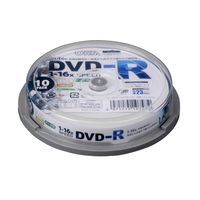 オーム電機 DVD-R 16倍速対応 データ用 10枚 スピンドル入 PC-M16XDRD10S 1個