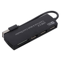 サンワサプライ USB3.1+2.0コンボハブ カードリーダー付き USB
