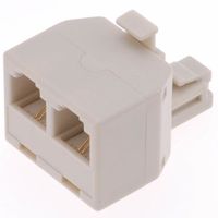 オーム電機 電話2口タップ TP-0418 1個