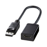 サンワサプライ DisplayPort-HDMI変換アダプタ 0.2m AD-DPHD02 1個（直送品）