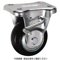 岐阜産研工業 KBZ型 中荷重用ストッパー付固定キャスター SUIKBZー100 1セット(2個)（直送品）