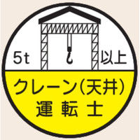トーアン ヘルステ丸75C クレーン(天井)運転5t以上 07ー475 1セット(50枚)（直送品）