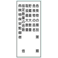 トーアン 危険物標識K16Cメラミン 危険物6行 15-047 1セット（2枚）（直送品）