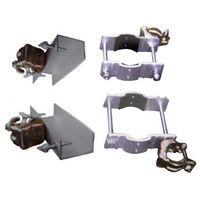 トーアン ガードレール取付金具 RTー114LT 上下分割タイプ 31ー880 1枚（直送品）