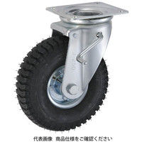 岐阜産研工業 HLJB型 産業車輌用ストッパー付旋回キャスター HLETJB2.50ー4(AL) HLETJB2.50-4-AL 1個（直送品）