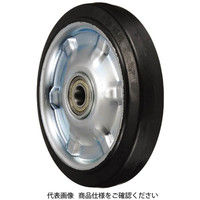 岐阜産研工業 SHV型 鋼板製高反発ポリブタジェンゴム車輪（ラジアルベアリング入） SHV-200 1個（直送品）