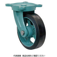 岡本工機 ダクタイル製キャスター 自在(MGーO)金具付/幅広型 EMGーO180×50 EMG-O180-50 1個（直送品）