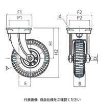 岡本工機 産業車輌用空気入車輪 HMGーO300ー4 1個（直送品）