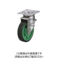 岡本工機 ステンレス製キャスター 自在・ストッパー(JSZ)金具付 UPJSZ100 1個（直送品）