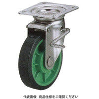 岡本工機 ステンレス製キャスター 自在・ストッパー(JSZ)金具付 UPJSZ130 1個（直送品）