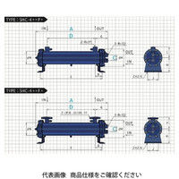 神威産業 シェルアンドチューブタイプ熱交換器 SHC-310P3 1個（直送品）