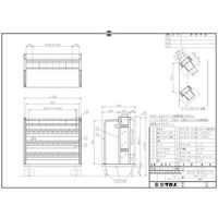 サカエ ツーリングワゴン(自在4・トレー付) ASRー24CNT 1個（直送品）