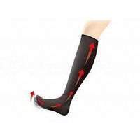 コーポレーションパールスター むくみ対策靴下 黒 27-28cm 591412 【介護用衣類】ウェルファンカタログ ウェルファンコード：652011（直送品）