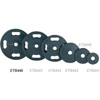 エバニュー 50φラバープレート2.5kg ETB442 1セット(2枚1組