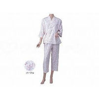 神戸生絲 婦人カラーおくつろ着 パープル M 86 86 【介護用衣類】ウェルファンカタログ ウェルファンコード：921136（直送品）