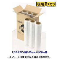 アスクル 司化成工業ストレッチフィルム15μ幅300×500 1箱（6本入）x2 オリジナル（わけあり品）