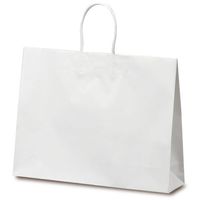 ベルベ 手提げ 紙袋 マットバッグ Y ホワイト 1075 1包：50枚（10×5）（直送品）
