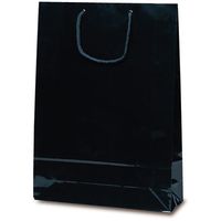 ベルベ 手提げ 紙袋 エクセルバッグ ブラック 1101 1包：50枚（10×5）（直送品）
