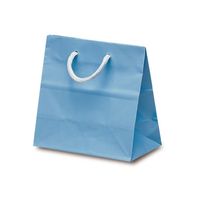 ベルベ 手提げ 紙袋 リトルバッグ ブルー 1508 1包：100枚（10×10）（直送品）