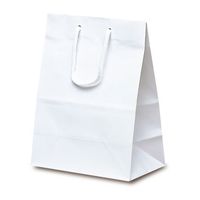 ベルベ 手提げ 紙袋 ミニバッグ ホワイト 1520 1包：100枚（10×10）（直送品）