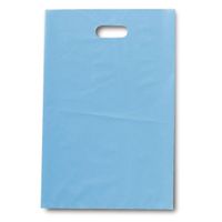 ベルベ ポリ手提袋 シティバッグ ブルー S 4096 1包：500枚（25×20）（直送品）