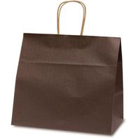 ベルベ 紙袋 1193 自動紐手提袋 T-11W カラー（カカオ） 1193 1包：200枚（50×4）（直送品）