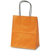 ベルベ 紙袋 1212 自動紐手提袋 T-2 カラー（オレンジ） 1212 1包：200枚（25×8）（直送品）