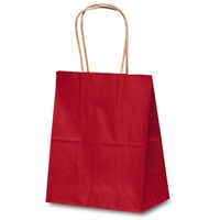 ベルベ 紙袋 1214 自動紐手提袋 T-2 カラー（赤） 1214 1包：200枚（25×8）（直送品）