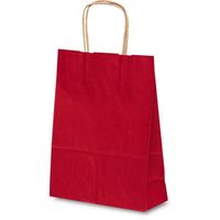 ベルベ 紙袋 1314 自動紐手提袋 T-3 カラー（赤） 1314 1包：200枚（25×8）（直送品）