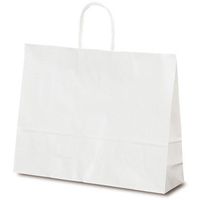 ベルベ 紙袋 1532 自動紐手提袋 T-Y 白無地 1532 1包：200枚（50×4）（直送品）