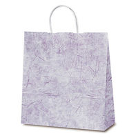 ベルベ 紙袋 1642 自動紐手提袋 T-6 彩流（紫） 1642 1包：200枚（50×4）（直送品）