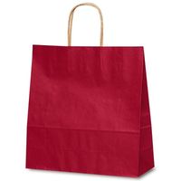 ベルベ 紙袋 1654 自動紐手提袋 T-6 カラー（赤） 1654 1包：200枚（50×4）（直送品）