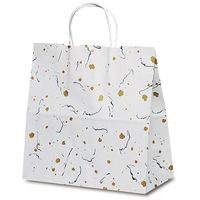 ベルベ 紙袋 自動紐手提袋 T-6W 和楽 1665 1包：200枚（50×4）（直送品）