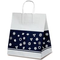 ベルベ 紙袋 1750 自動紐手提袋 T-ワイド 室町 1750 1包：200枚（50×4）（直送品）