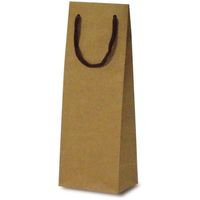 ベルベ 紙袋 5980 手提袋 T-W カラークラフト ナチュラル 5980 1包：100枚（10×10）（直送品）