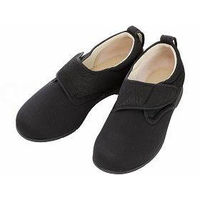 徳武産業 介護靴 ウィングストレッチ 黒 L 1102 1個 201244