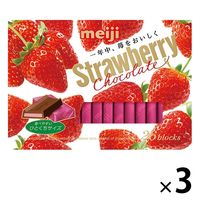 ストロベリーチョコレートBOX 1セット（3箱） 明治 チョコレート