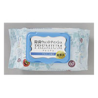 使用不可アイリスオーヤマ（IRIS OHYAMA） 除菌ウェットティッシュプレミアム アルコールタイプ 60個 WTP-60A（直送品）