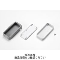 タカチ電機工業 CSS型シリコンカバー付プラスチックケース ホワイト/ライトグレー CSS75NーCLーWL 1個 1セット(8個)（直送品）