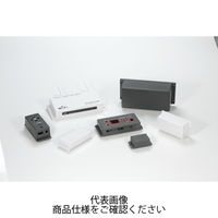 タカチ電機工業 TWF型フランジ足付難燃性プラスチックケース オフホワイト TWF11ー5ー22W 1個 TWF11-5-22W 1セット(4個)（直送品）