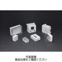 SPCM型防水・防塵ポリカーボネートボックス カバー/ホワイトグレー・ボディー/ホワイトグレー SPCM131815G 1台（直送品）