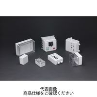 SPCM型防水・防塵ポリカーボネートボックス カバー/透明・ボディー/ホワイトグレー SPCM131815T 1台 1セット(2台)（直送品）