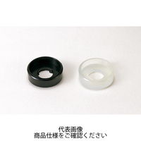 タカチ電機工業 W型プラスチックワッシャー 黒 Wー4M 1袋(100ヶ入) 1セット(300個:100個×3袋)（直送品）