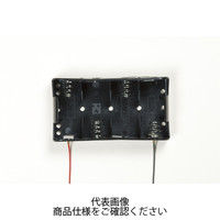 タカチ電機工業 SN型電池ホルダー ブラック SN2ー4 1個 SN2-4 1セット(15個)（直送品）