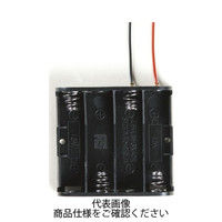 タカチ電機工業 SN型電池ホルダー ブラック SN3ー4 1個 SN3-4 1セット(25個)（直送品）