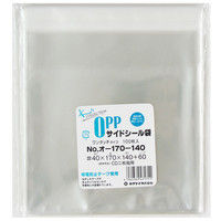 カクケイ クリアパック #40 フタ付き 170×（140+60）mm 1000枚入 オ-170-140 1袋（100枚x10袋）（直送品）