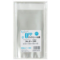 カクケイ クリアパック #40 フタ付き 100×（160+40）mm 1000枚入 オー100 1袋（100枚x10袋）（直送品）